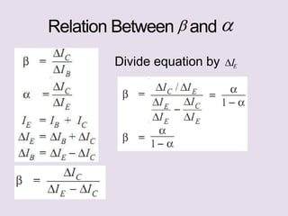 Relation Between  and 
Divide equation by E
I
 