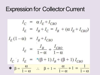 Expression for CollectorCurrent
*
 