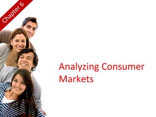 Analyzing Consumer
Markets
Chapter 6
 