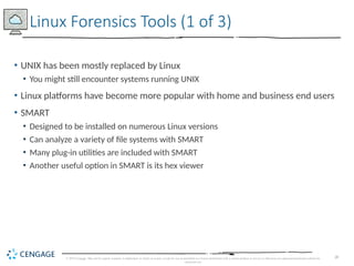 Unix Forensics guide to computer forensics and investigation | PPTX