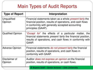 Chapter 6 -Audit report | PPTX