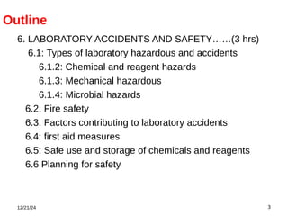 Comprehensive Guide to Laboratory Accidents and Safety Protocols | PDF