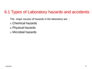 Risks In A Lab Comprehensive Guide to Laboratory Accidents and Safety Protocols | PDF