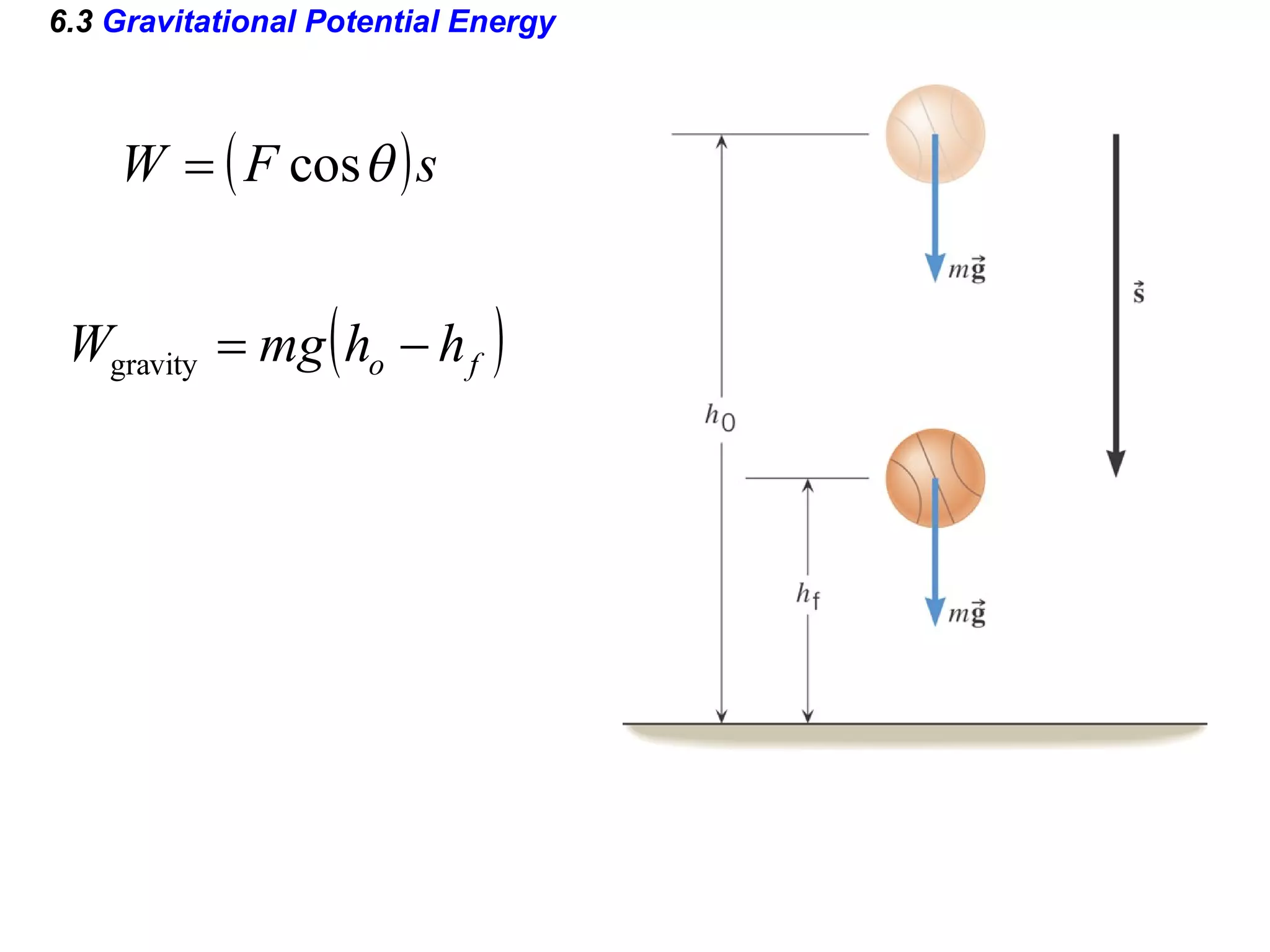 6.3  Gravitational Potential Energy 