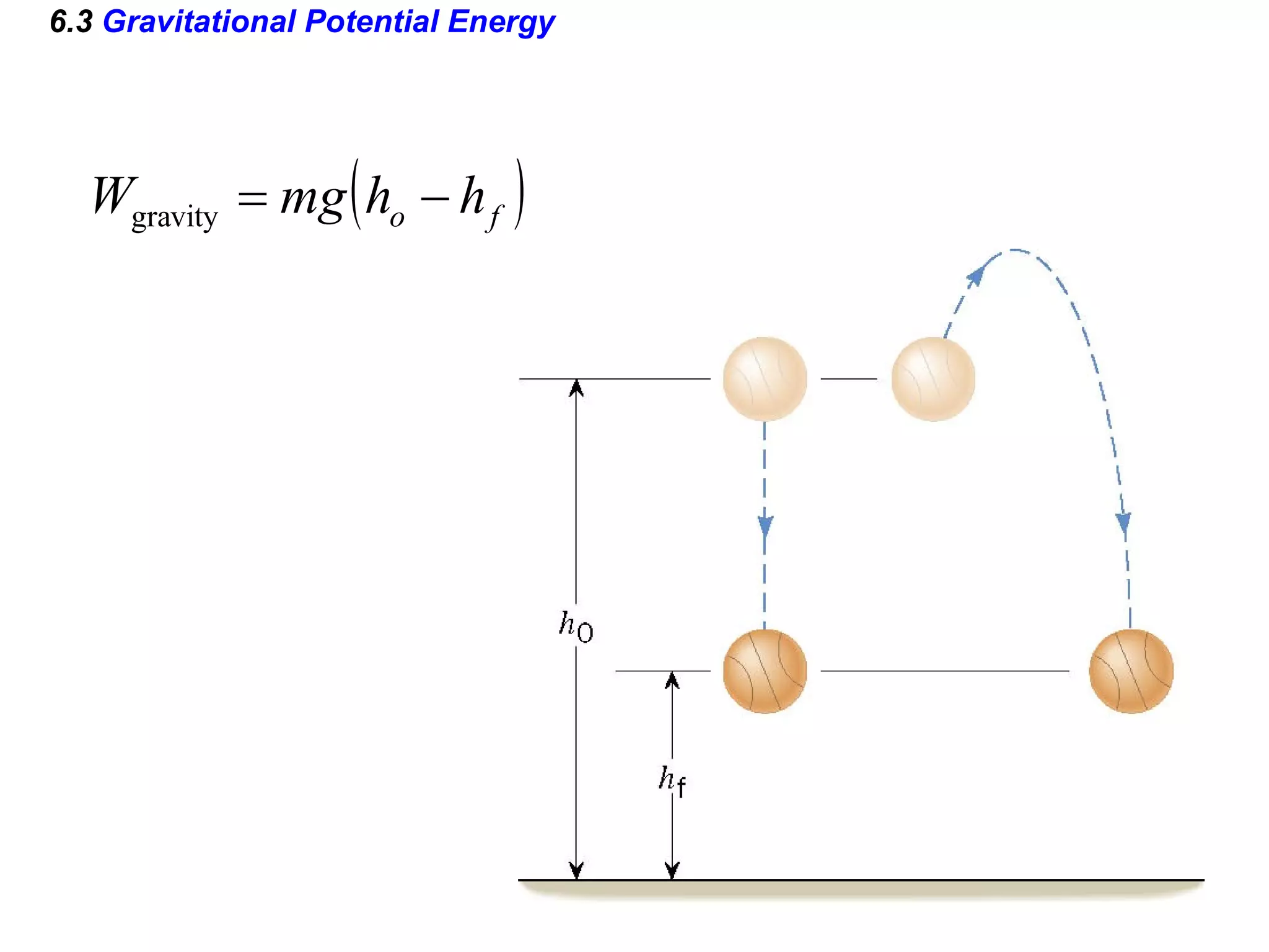 6.3  Gravitational Potential Energy 