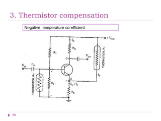 3. Thermistor compensation
58
Negative temperature co-efficient
 
