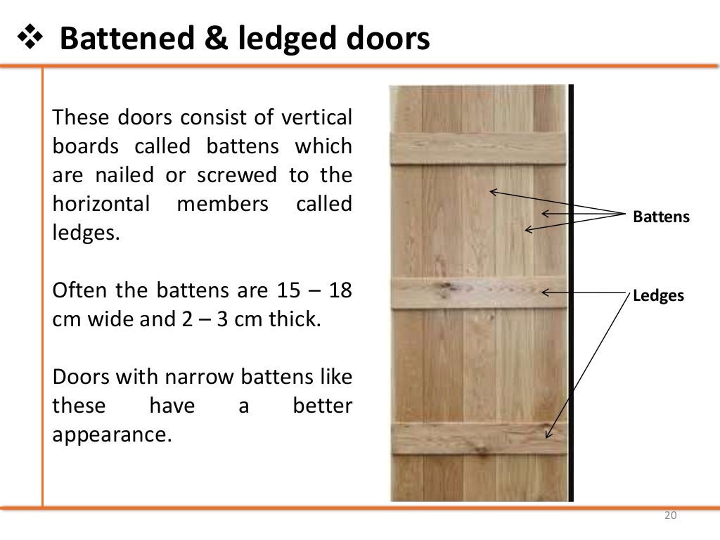 Chapter 6 doors, windows & ventilators