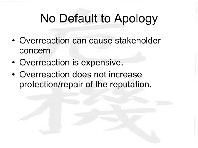 Situational Crisis Communication Theory