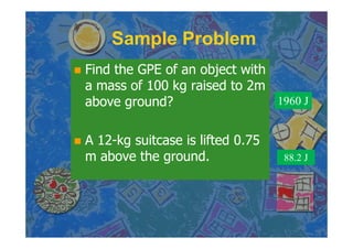 Chapter 6 Work And Energy