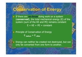 Chapter 6 Work And Energy