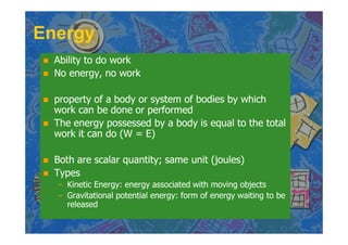 Chapter 6 Work And Energy