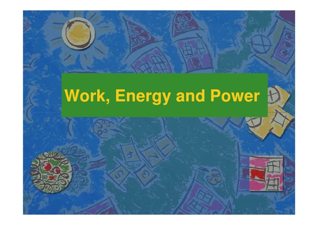 Chapter 6 Work And Energy