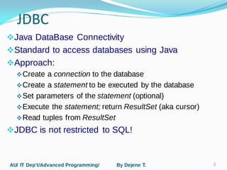 Advanced Java Programming | PPT