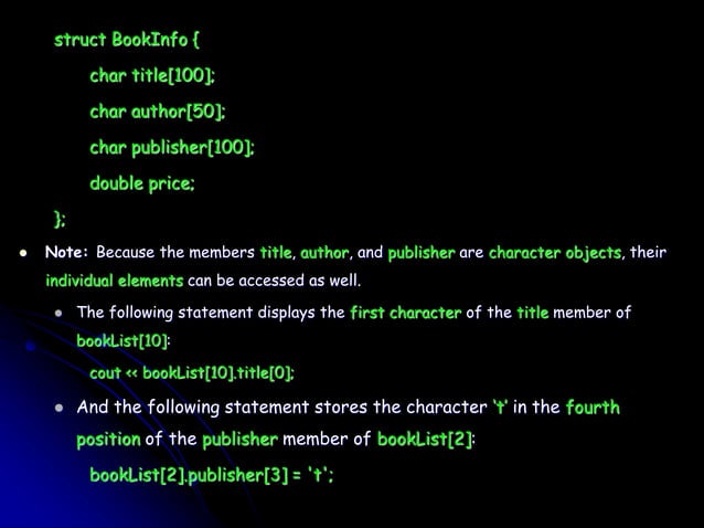 CHAPTER-7 C++ PROGRAMMING ( STRUCTURE IN C++) | PPT