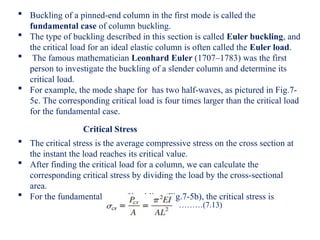 Buckling Column Comprehensive Analysis of Column Buckling and Structural Stability | PPTX