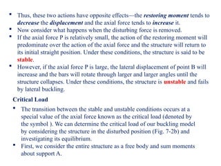 Comprehensive Analysis of Column Buckling and Structural Stability | PPTX