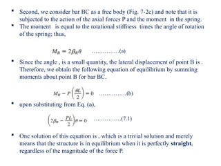 Comprehensive Analysis of Column Buckling and Structural Stability | PPTX