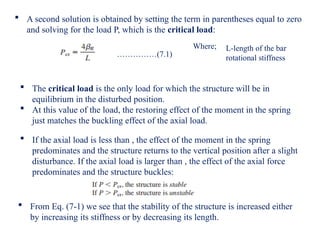 Comprehensive Analysis of Column Buckling and Structural Stability | PPTX