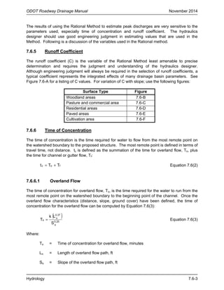 Irc Sp 13 Rational Method Hydrology Example.pdf chapter-7-hydrology.pdf