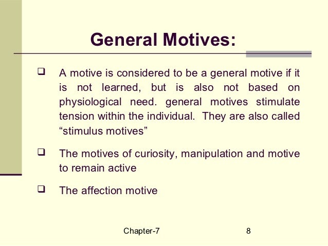 Chapter 7motivation