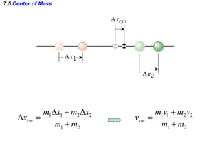 7.5  Center of Mass 
