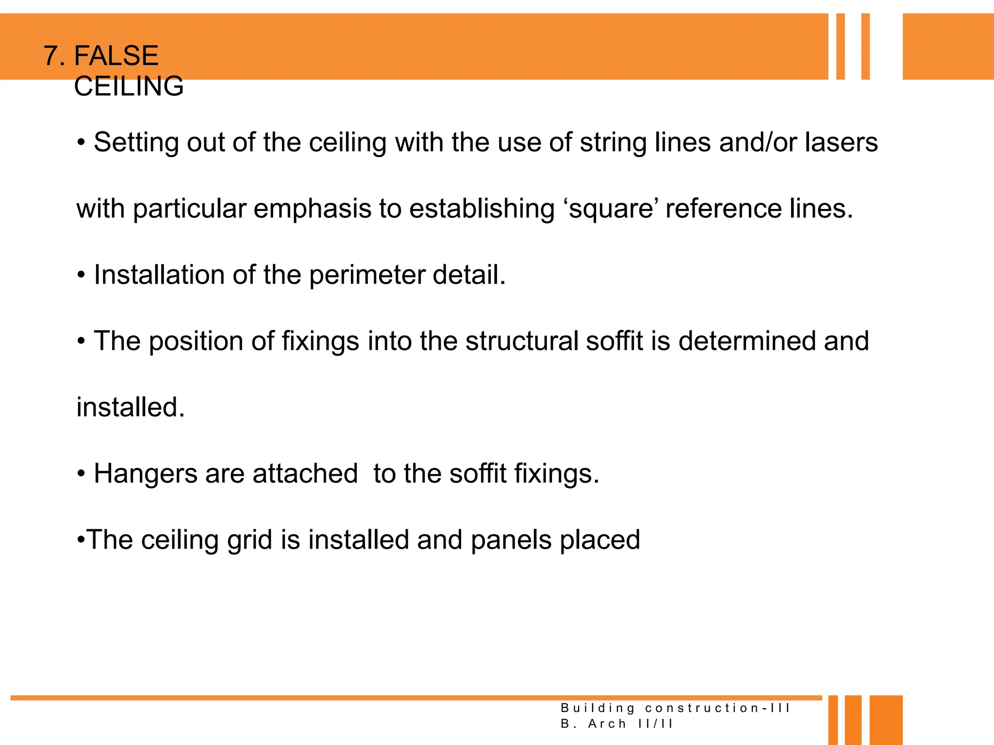 Building Construction_FALSE CEILING design | PPTX