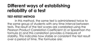CHAPTER 8, report in Assessment of Learning 1 | PPTX