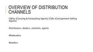 Distribution Management & Marketing Mix | PPTX