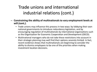 Chapter  8  international industrial relations (iir)