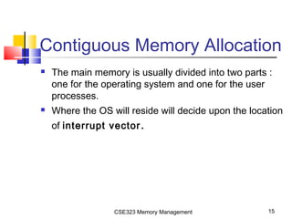 Chapter 8 : Memory | PPT | Operating Systems | Computer Software and ...