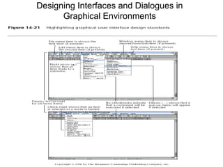 Designing Interfaces and Dialogues in Graphical Environments 