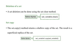 Comprehensive Guide to Python Sets and Dictionaries: Operations and ...