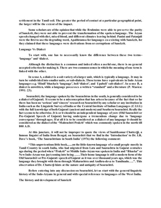 Linguistic aspects of SOURASHTRIi | DOCX