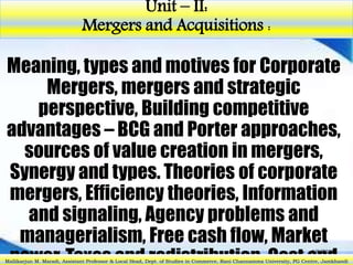 motives behind mergers and acquisitions