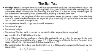 Sign Test R Alternative Non-Parametric Tests: Chapter-IV- Business Research Methods | PDF