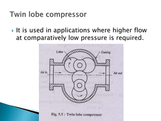  It is used in applications where higher flow
at comparatively low pressure is required.
 