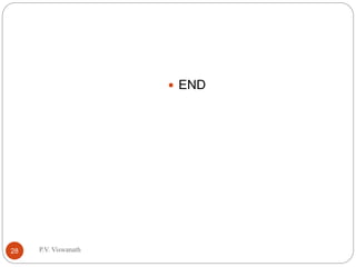  END
P.V. Viswanath
28
 