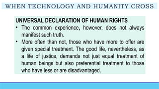 When Technology and Humanity Cross: Human Rights in the Age of ...