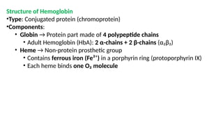 Chain Rings Prostetic Heme catabolism in Humans.RBC,Heme,cytochromes,myoglobin & catalases | PPTX