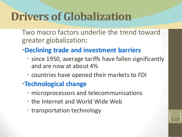 examples of cost drivers in globalization