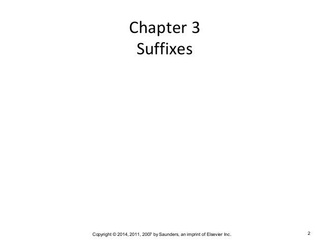 Medical Terminology Chapter 3