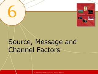 Source, Message and Channel Factors ©  2007 McGraw-Hill Companies, Inc., McGraw-Hill/Irwin 