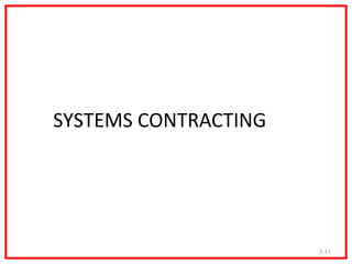 SYSTEMS CONTRACTING




                      7-11
 