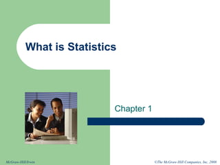 What is Statistics Chapter 1 