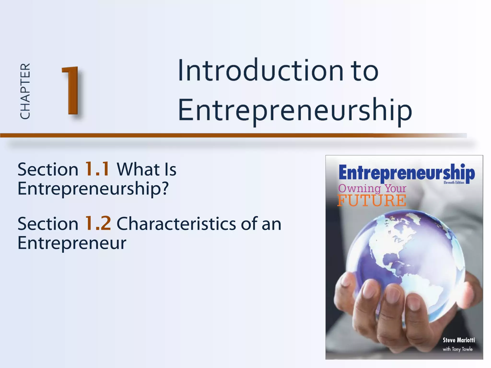 Introduction to Entrepreneurship | PPT