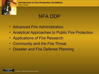 NFA DDP Advanced Fire Administration Analytical Approaches to Public Fire Protection Applications of Fire Research Community and the Fire Threat Disaster and Fire Defense Planning 
