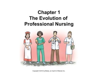 Chapter 1
The Evolution of
Professional Nursing
Copyright © 2014 by Mosby, an imprint of Elsevier Inc.
 