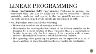 Operations Research - Introduction | PPTX | Computing | Technology ...