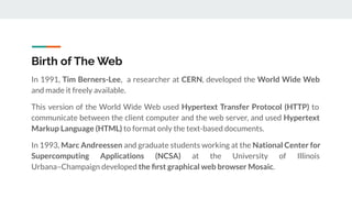 Introduction to the Internet and World Wide Web | PDF