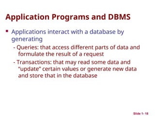 Fundamentals of Database Management systems | PPT